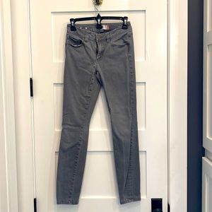 CAbi Gray Jean High Skinny size 0